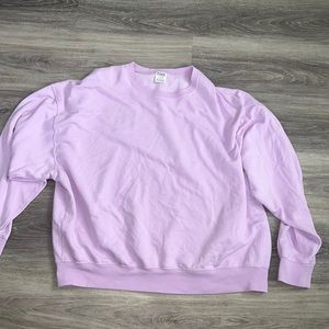 purple crewneck